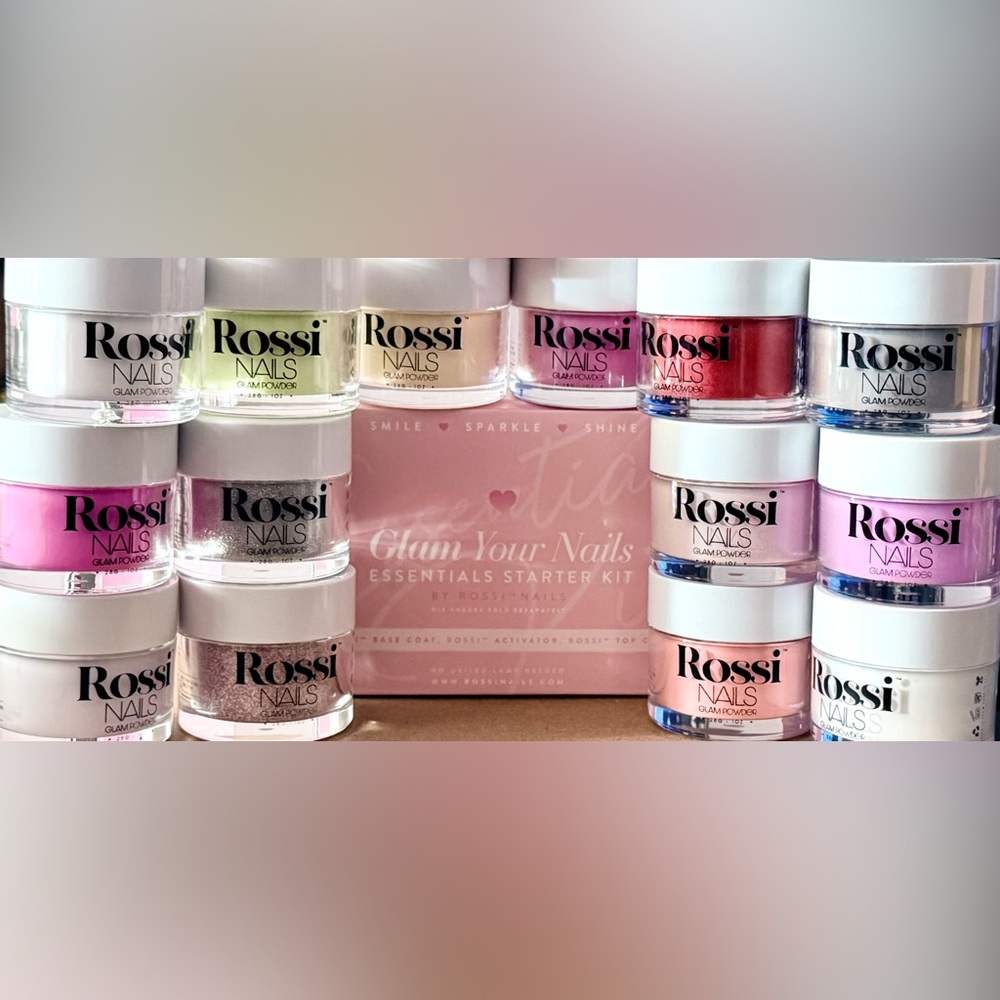 Brand New Rossi Nail Glam Dip powder Bundle